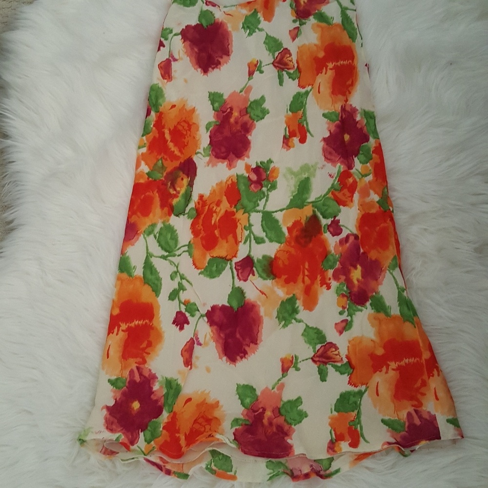 Karen Kane M floral elastic band skirt